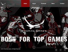 Tablet Screenshot of boominggames.com